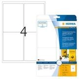HERMA Etiketten HERMA Etik. glasklar A4 99,1x139 mm Folie gl&auml;nzend 100 St.