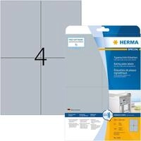 HERMA Etiketten Typenschildetiketten 105x148 mm silber extrem stark haftend...