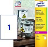 Avery Zweckform Etiketten Folienetiketten wetterfest 210x297mm VE=100 Bogen/100