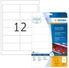 HERMA Etikett Herma Etiketten abl&ouml;sbar 97 x 42,3 mm Folie weiss wetterfest 20...