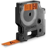 DYMO Druckerband D1 Schriftband Vinyl 12mmx3.0m schwarz-> orange
