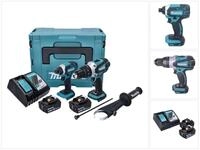 Makita Akku-Schlagbohrschrauber DLX 2145 TJ Twin Pack 18V Akku Schlagbohrschrauber +
