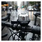 Cateye Fahrradklingel Cat Eye Klingel PB-1000 Wind Bell schwarz silber
