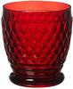 Villeroy & Boch Cocktailglas Boston coloured Becher red 0,33 l, Kristallglas