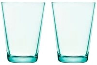 IITTALA Glas Trinkglas 2er-Set 0,4 l Kartio Wassergr&uuml;n, 1-tlg., Glas,...