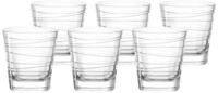 LEONARDO Glas Vario Struttura Trinkgl&auml;ser 250 ml 6er Set, 6-tlg., Glas