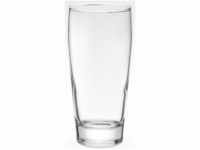 van Well Bierglas Willybecher, Glas, 0,2 L, geeicht, spülmaschinenfest,