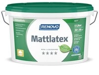 Renovo Wandfarbe Renovo Wand- und Deckenfarbe Mattlatex wei&szlig; 5,0 Ltr.