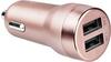 Artwizz CarPlug Double for Smartphones, Smartwatches and Tablets, rosegold