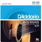 Daddario Saiten, EJ11 12-53 80/20 Bronze Light - Westerngitarrensaiten