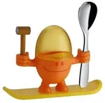 WMF Eierbecher mit L&ouml;ffel MC EGG, &Oslash; 5,5 cm, Gelb, Orange, Cromargan Edelstahl