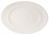 Villeroy & Boch Servierplatte For Me Platte oval 41&nbsp;cm, Premium Porcelain,...
