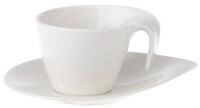 Villeroy & Boch Tasse Flow Espressotasse mit Untertasse 100 ml, 1-tlg.,...