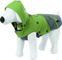 Kerbl Hunderegenmantel Outdoor Hundemantel Vancouver, gr&uuml;n/grau, 45 cm L&auml;nge