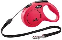 flexi Flexileine FLEXI Rollleine New CLASSIC Seil - 5m, bis 20kg Farbe: Rot