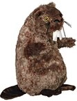 TRIXIE Tierkuscheltier Biber Pl&uuml;schhundespielzeug - diverse - 27 cm, Pl&uuml;sch,