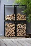 jankurtz Kaminholzregal Holz Michel aus Metall, BxTxH:60x25x90 cm