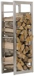 CLP Kaminholzregal Keri Edelstahl, BxTxH:60x25x100 cm, robust