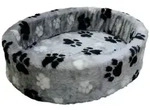 Nobby Tierbett Pl&uuml;schbett Pfote grau grau 60 cm x 60 cm