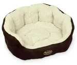 Nobby Tierbett Komfortbett oval "TAIKA" braun 65 cm x 57 cm