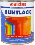 Wilckens Farben Kunstharzlack Buntlack, seidengl&auml;nzend, Tiefschwarz RAL 9005,...