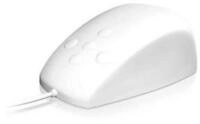 KEYSONIC KSM-3020M-W, Wasserdichte Maus, Silikone, USB, Wasserdicht IP68, wei&szlig;...