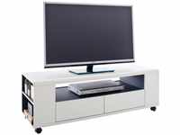 MCA furniture TV-Board Lowboard CHELSEA, Weiß matt, Anthrazit, mit 2...