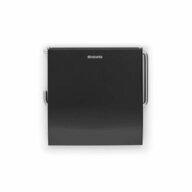 Brabantia Toilettenpapierhalter Classic Matt Black, korrosionsbest&auml;ndig