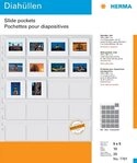 HERMA Prospekth&uuml;lle Diah&uuml;llen f&uuml;r Kleinbild-Dias 5x5cm klar VE=10 St&uuml;ck