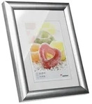 Walther Bilderrahmen Kunststoffrahmen KP318S Trendstyle 13x18cm silber
