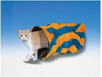 Nobby Tiertunnel Katzentunnel blau orange gestreift