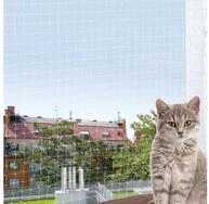 TRIXIE Tiersicherheitsnetz Katzenschutznetz - transparent - 4 &times; 3 m