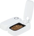 TRIXIE Hunde-Futterautomat Futterautomat TX2 - wei&szlig; - 2 &times; 0,3 l/27 &times; 7 &times; 24 cm