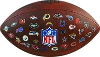 Wilson Football NFL THROWBACK FB 32 TEAM LOGO, f&uuml;r Erwachsene, aus Synthetik,