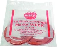 WECK Einkochring Weck Einkochringe 074/86 10 St&uuml;ck Gummis f&uuml;r Weckgl&auml;ser