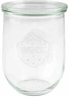 WECK Gem&uuml;seschneider WECK 745 Tulpenform-Glas 6er-Karton 1 l ohne Ringe und...