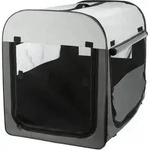 TRIXIE Hunde-Transportbox Hundebox Basic - dunkelgrau/hellgrau - 55 &times; 65 &times; 80 cm