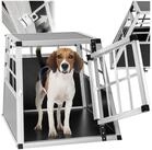 tectake Tiertransportbox Hundetransportbox single, mit gerader R&uuml;ckwand