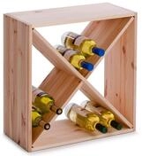 Zeller Present Weinregal Zeller 13170 Weinregal, Naturholz, "Kreuz" 52x25x52