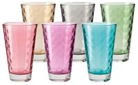 LEONARDO Longdrinkglas Leonardo Becher Set Optic Farbig (Gro&szlig;) (6-teilig)