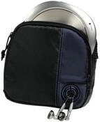 Hama CD-Player Tasche Tasche f&uuml;r Discman und 3 CDs, Schwarz Blau, Trageriemen,