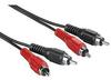 Hama 2,5m Cinch-Kabel Audio Anschlusskabel Audio-Kabel, Cinch, Audio, 2x...