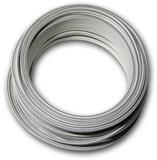 world-trading-net 10m Zwillingslitze 2x 0,75mm&sup2; wei&szlig;/wei&szlig;-grau Elektro-Kabel
