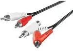Goobay Goobay Stereo-Verbindungskabel, Cinch mit Durchleitung - 2x Cinch-Ste