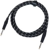 Pronomic INST-3T Gitarrenkabel mit Textilmantel 3 m Instrumentenkabel,...