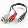 ROLINE 3,5mm (ST)-zu-Cinch (2x BU) Kabel Audio-Kabel, Klinke 3,5 mm, 3-polig...