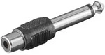 Goobay goobay Adapter Klinke 6,35mm -> Cinch Buchse Audio-Kabel schwarz