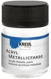 C. KREUL Acrylfarbe KREUL Acryl Metallicfarbe perlmutt wei&szlig; 50ml Glas
