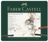 Faber-Castell K&uuml;nstlerstift PITT MONOCHROME Set medium 21-teiliges Etui, (21-tlg)
