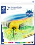 STAEDTLER Malkreide Soft-Pastellkreiden, (24-tlg), 24 St&uuml;ck